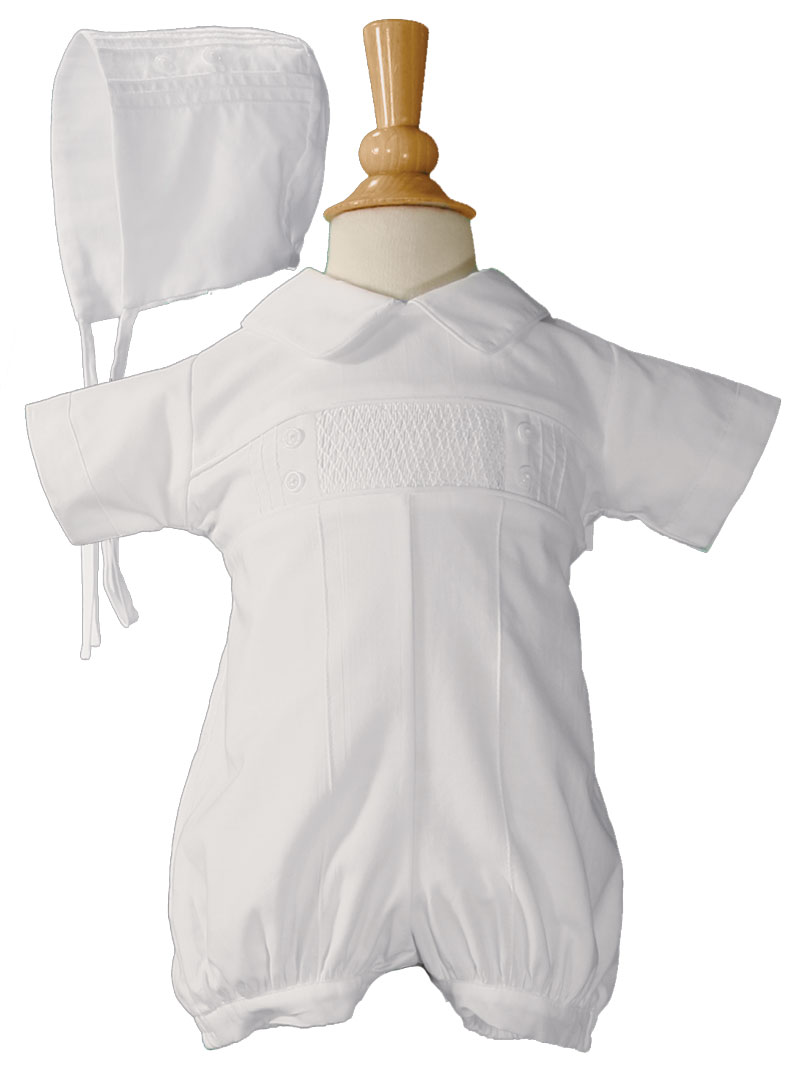 smocked baptism outfit boy