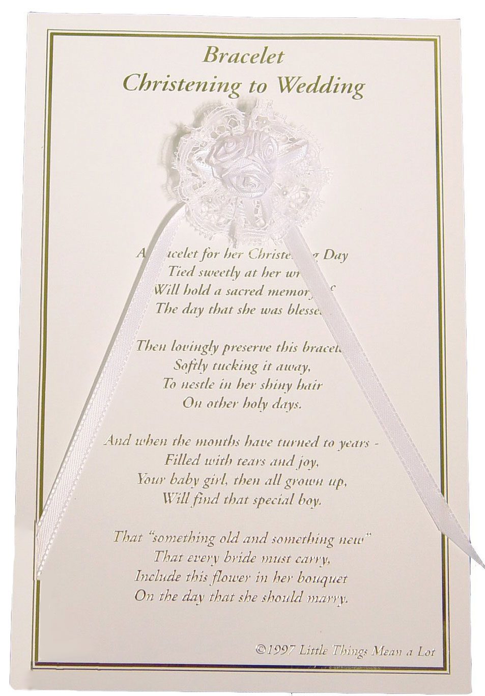 Amazon.com: Baby Girl Baptism Christening Faith Bracelet Sterling Silver  Baby To Bride Keepsake Baptism with Poem card and Gift Box BTB33 : Handmade  Products