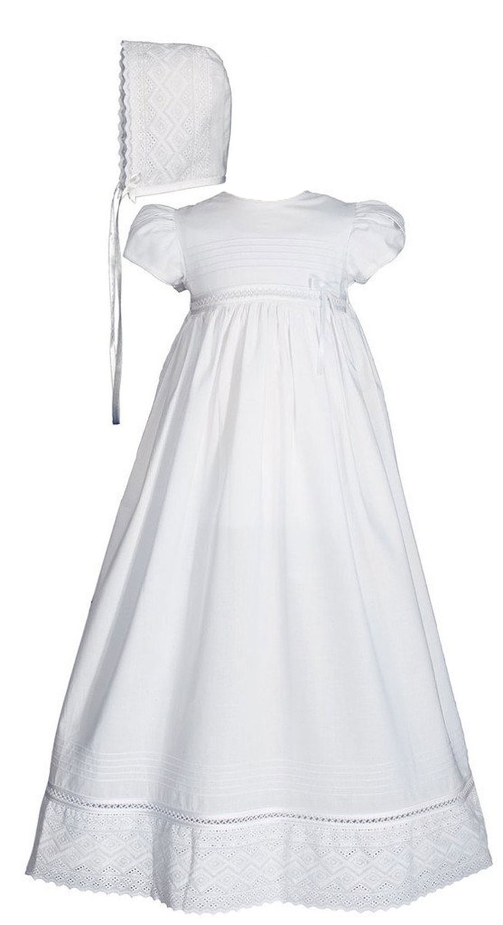 white baptism gown