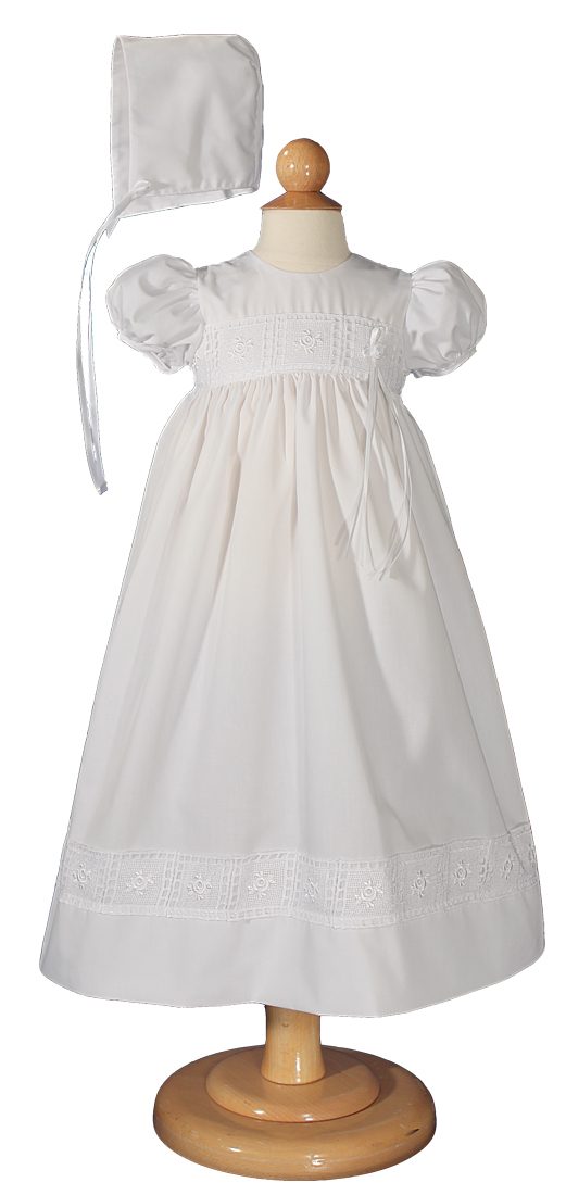 cotton baptism gown